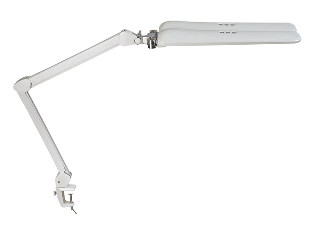 Lampe de bureau MAULcraft duo LED Pince table intensité variable blanc