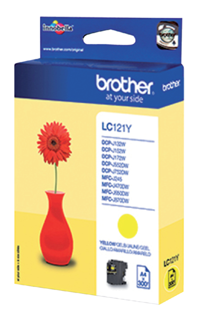 Cartouche d’encre Brother LC-121Y jaune