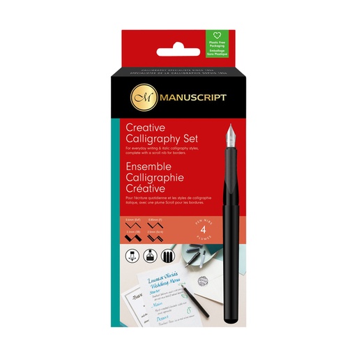 [1387950] Kalligrafiepen Manuscript MS1106 creatief 4-delig