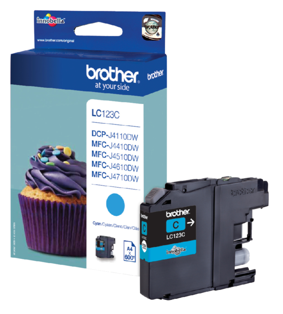 Inktcartridge Brother LC-123C blauw