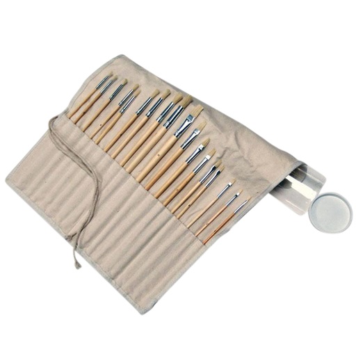 [1387648] Pinceaux Acryl Conda soie de porc en tube assorti