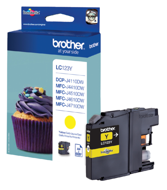 Cartouche d’encre Brother LC-123Y jaune