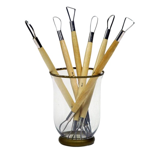 [1387650] Mirettes Conda fil plat 22cm set 6 pièces