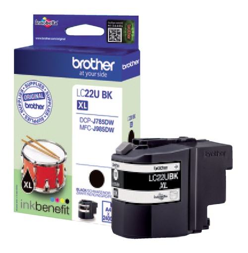 [405366] Cartouche d'encre Brother LC-22UBK noir