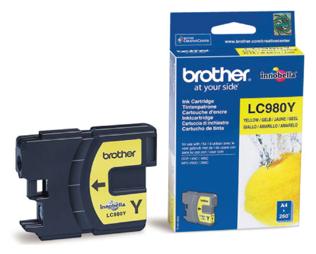 Inktcartridge Brother LC-980Y geel