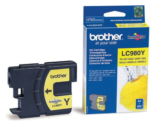 [412222] Inktcartridge Brother LC-980Y geel