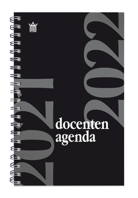 Agenda 2024-2025 Ryam Docenten 12x19cm 7 jours/2 pages spirale noir (NL)