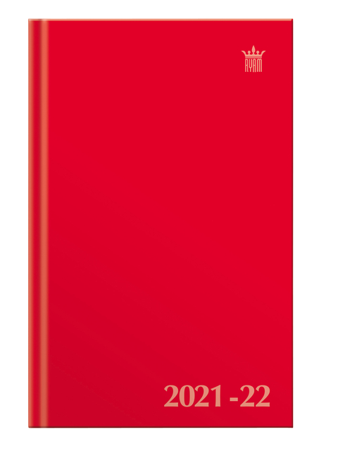 Agenda 2024-2025 Ryam studie Uni 7 jours/2 pages rouge (NL)