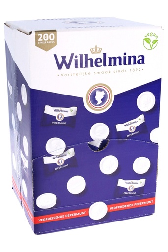 [1396939] Bonbons à la menthe Wilhemina 200 pièces