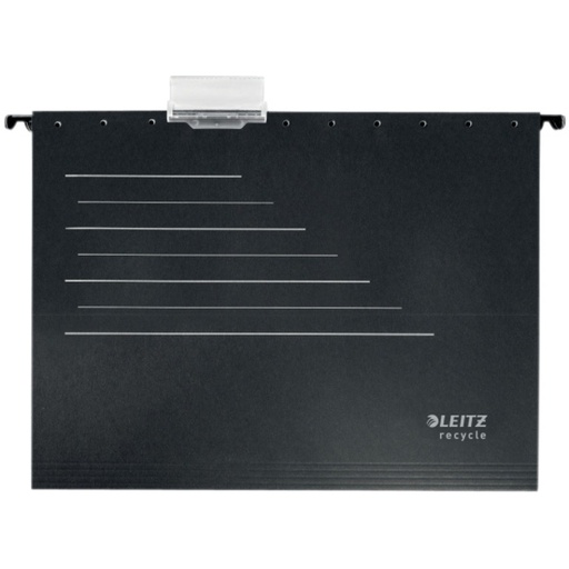 [1398107] Dossier suspendu Leitz Aplha Recycle A4 vertical fond-V noir