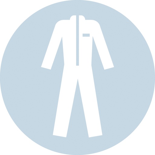 [1398479] Pictogramme Djois Port vêtements de sécurité ø200mm bleu