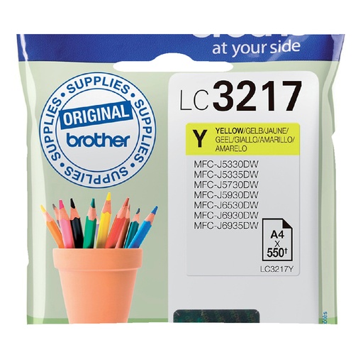 [402374] Cartouche d’encre Brother LC-3217Y jaune