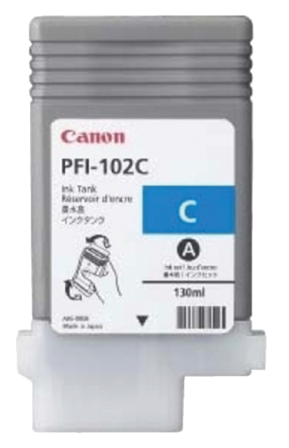 Cartouche d’encre Canon PFI-102 bleu