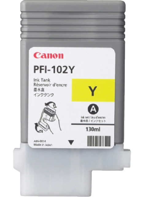 Cartouche d’encre Canon PFI-102 jaune