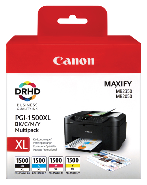 Cartouche d’encre Canon PGI-1500XL noir+couleur