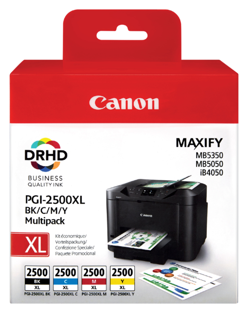 Cartouche d’encre Canon PGI-2500XL noir+couleur HC
