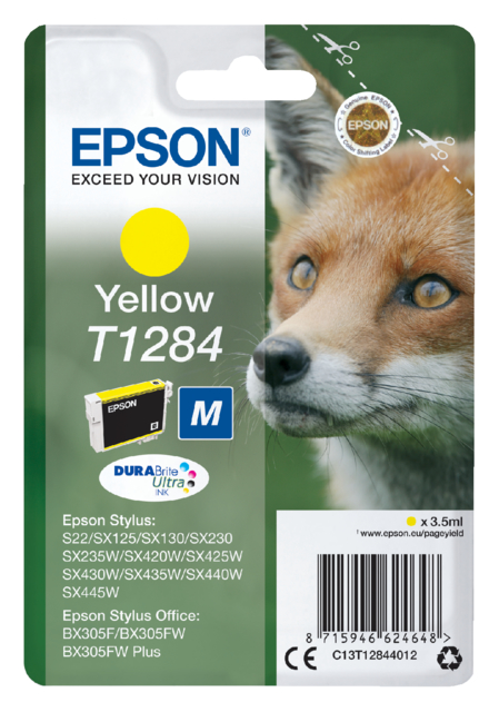 Cartouche d’encre Epson T1284 jaune