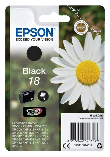[402510] Inktcartridge Epson 18 T1801 zwart