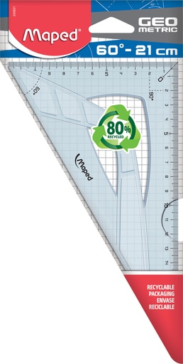 [1400274] Tekendriehoek Maped Geometric 21cm 60 graden