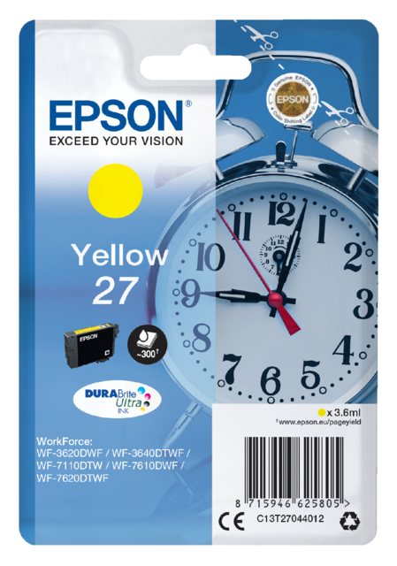 Cartouche d’encre Epson 27 T2704 jaune