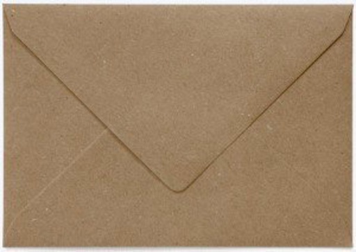 [1397939] Enveloppe Papicolor EA5 156x220mm kraft recyclé brun paquet 6 pièces