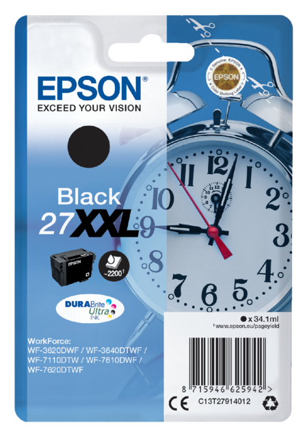 Cartouche d’encre Epson 27XXL T2791 noir