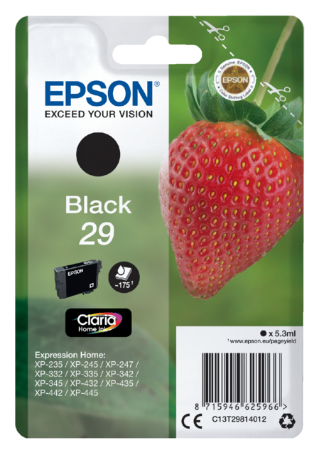 Inktcartridge Epson 29 T2981 zwart