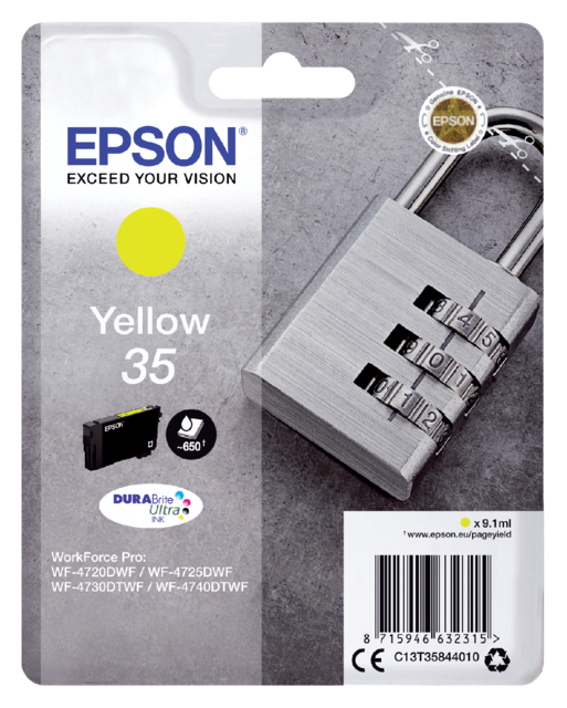 Cartouche d''encre Epson 35 T3584 jaune