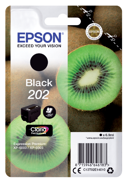 Cartouche d’encre Epson 202 T02E14 noir