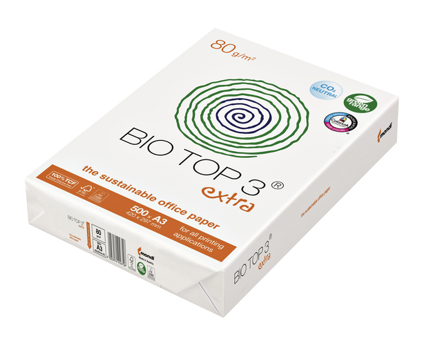 Papier copieur BioTop 3 A3 80g naturel 500 feuilles