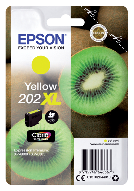 Cartouche d''encre Epson 202XL T02H44 jaune