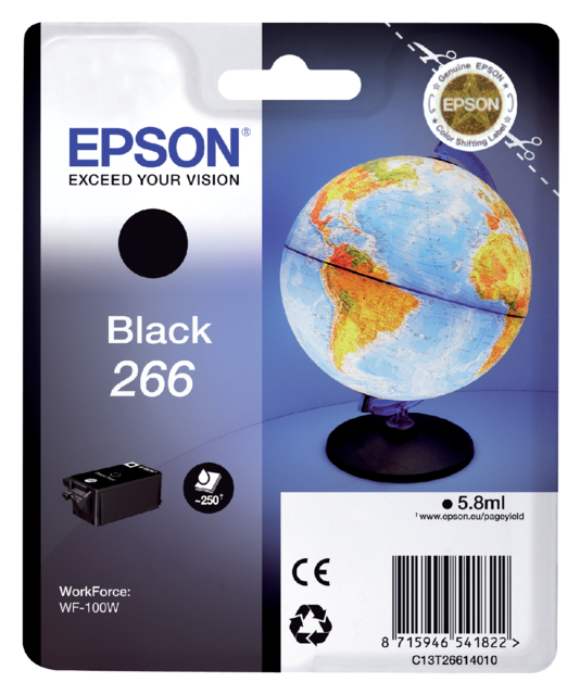 Cartouche d''encre Epson 266 T2661 noir