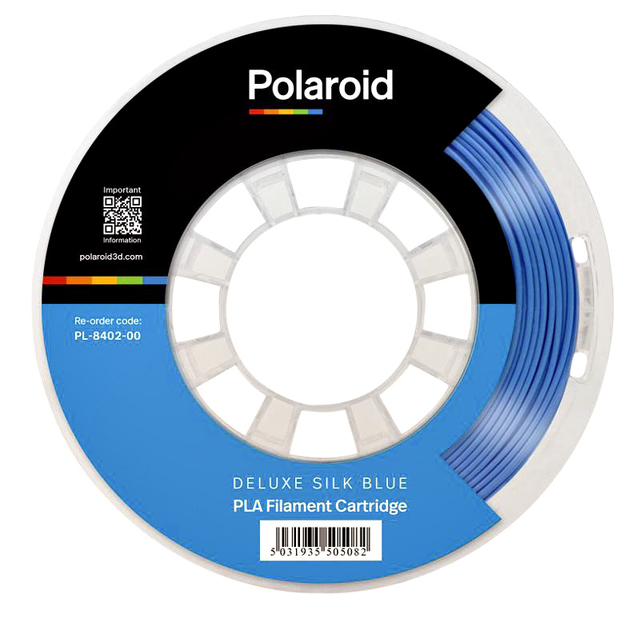3D Filament Polaroid PLA Universal 250g Deluxe Zijde blauw