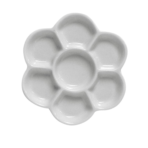 [1387590] Palette palette Conda rosette shape porcelain 15cm 7 trays 2 pieces