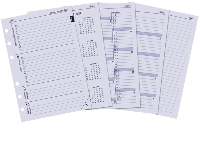 Recharge agenda 2024-2025 Kalpa A5 7 jours/2 pages