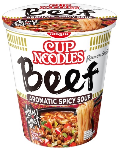 [1400532] Noodles Nissin 5 spices beef cup