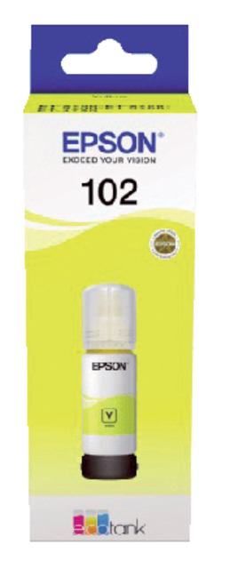 Navulinkt Epson 102 T03R4 geel
