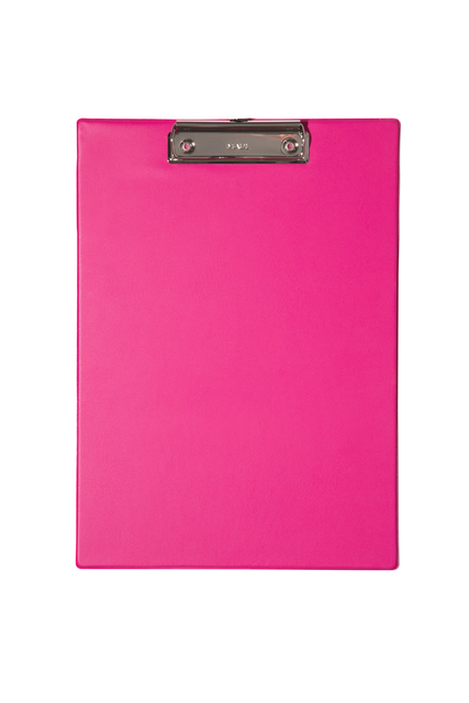 Porte-bloc Maul A4 portrait PVC néon rose