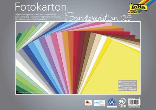 [1400515] Fotokarton Folia 300gr 50x70cm 25vel assorti