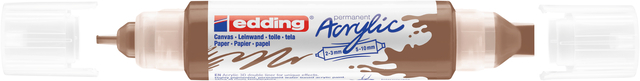 Marqueur acrylique 3D edding e-5400 double pointe noisette