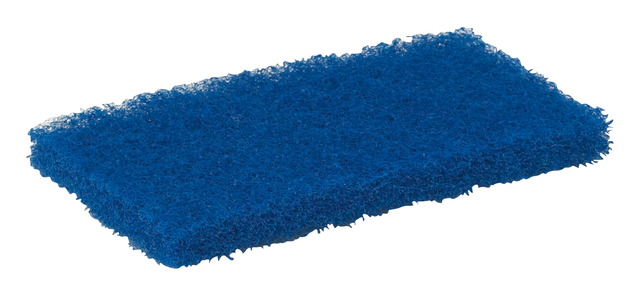 Tampon à récurer Vikan souple 125x245x23mm nylon bleu