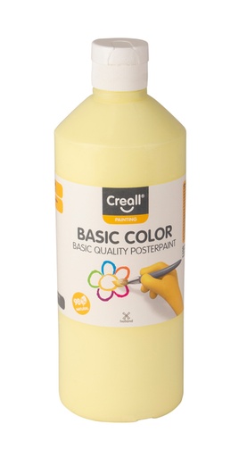 [1401523] Plakkaatverf Creall basic pastel geel 500ml