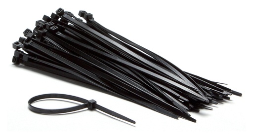 [1401818] Inbindstrips IEZZY nylon 2.5x100mm D 20.5mm zwart 100 stuks