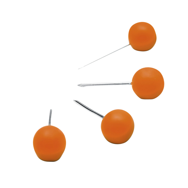 Epingles pour tableau d''affichage Nobo Orange 100 pièces