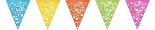 [1402322] Guirlande drapeaux colorful 6m
