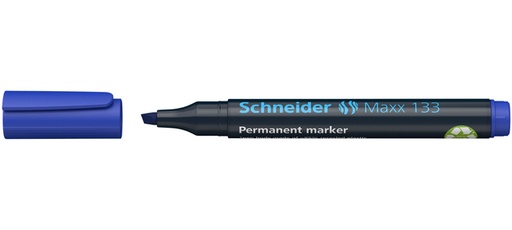 [1401612] Marqueur permanent Schneider Maxx 133 biseauté 1-4mm bleu