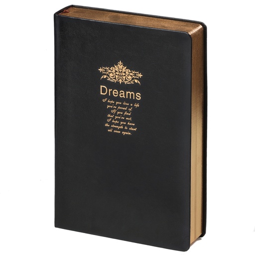 [1401569] Notitieboek Kalpa Dreams 214x145x40mm blanco zwart