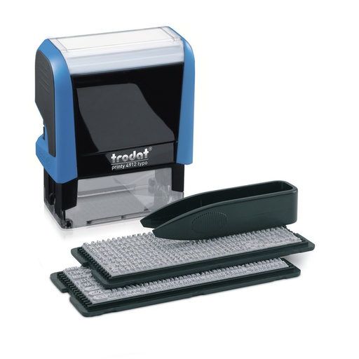 [1399388] Tampon texte Trodat Printy 4912 Typomatic set lettres et pincette bleu