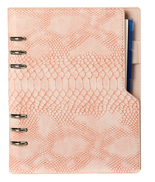 Organiseur Kalpa A5 avec agenda 2026-2027 7 jours/2 pages croco rose