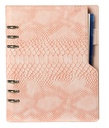 Organiseur Kalpa A5 avec agenda 2026-2027 7 jours/2 pages croco rose
